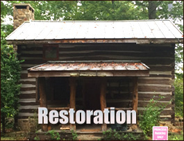 Historic Log Cabin Restoration  Delmar, Alabama